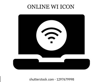 Wifi search icon. Editable Wifi search icon for web or mobile.