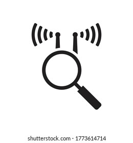 wifi search icon vector symbol