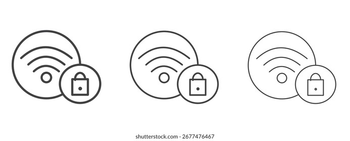 Wifi security icon design, suitable for web, infographics, interface and apps.
