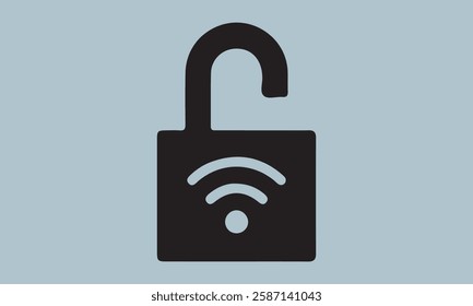 Wifi security icon logo set vector stock illustration wi-fi, cyberspace, global, network, security, service, logotype, web, computer, illustration, black, icon, vector, flat, browser, connection, cont