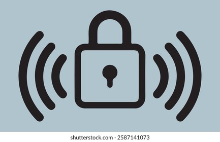 Wifi security icon logo set vector stock illustration wi-fi, cyberspace, global, network, security, service, logotype, web, computer, illustration, black, icon, vector, flat, browser, connection, cont