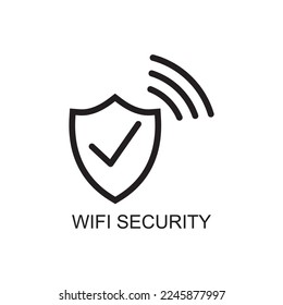 wifi security icon , safety icon
