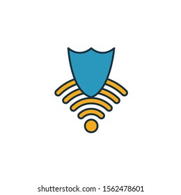 Wifi Security icon. Simple element from security icons collection. Creative Wifi Security icon ui, ux, apps, software and infographics.