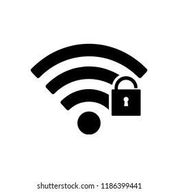 Wifi security icon symbol Vector