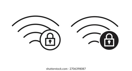 Wifi security icon vector illustration. Flat design. Graphic design vector symbols.