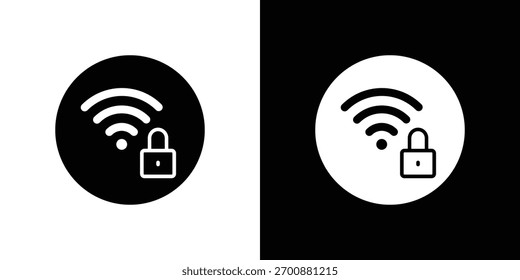 Icono de seguridad Wifi Vector, símbolo, ilustraciones de logotipo