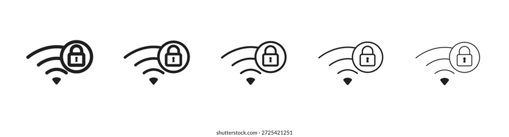 WLAN-Sicherheit Symbol, Symbol, Logo-Illustrationen