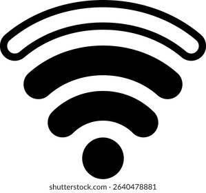 WIFI Semi Solid Icon Design