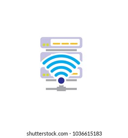 Wifi Server Logo Icon Design