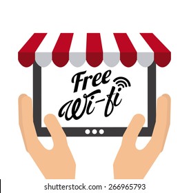 wifi service design, vector illustration eps10 graphic 