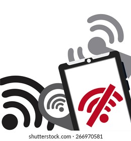 wifi service design, vector illustration eps10 graphic 