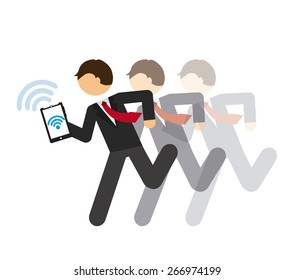 wifi service design, vector illustration eps10 graphic 