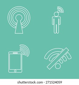 wifi service design, vector illustration eps10 graphic 