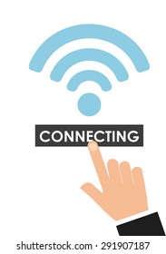 wifi service design, vector illustration eps10 graphic 