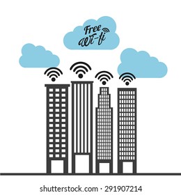 wifi service design, vector illustration eps10 graphic 