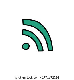 Wifi-Zeichen-Symbol, Vektorgrafik