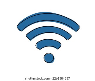 Wi-Fi sign. Flat vector illustration