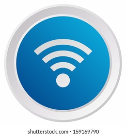 Wifi sign (GRX btn metallic, blue version)