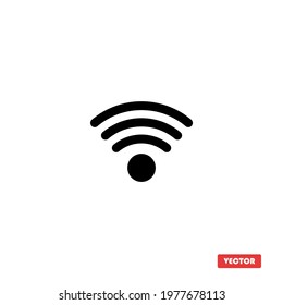 Wifi sign icon. Wifi signal icon symbol. Vector illustration