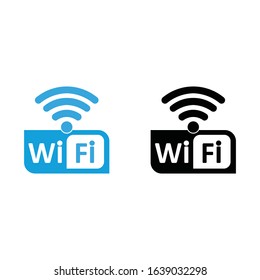 WiFi Sign Icon Vector Illustration