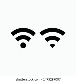 wi-fi sign icon vector isolated