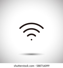 Wifi sign icon. Wireless vector illustration