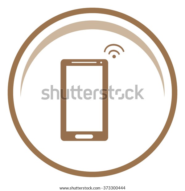 Wifi Sign On Phone Vector Icon Stock Vector Royalty Free