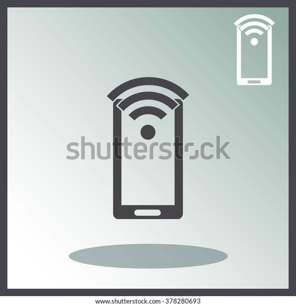 Wifi Sign On Phone Vector Icon Stock Vector Royalty Free