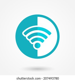 Wifi sign. Wi-fi symbol. Wireless Network icon. Wifi zone. 