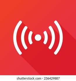 Signo Wifi. Símbolo Wi-Fi. Icono de red inalámbrica. Zona Wifi. Señal