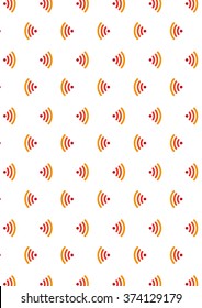 Wifi sign. Wi-fi symbol. Wireless Network icon zone. Wi-fi pattern. Vector illustration