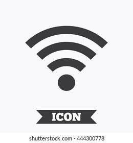Wifi sign. Wi-fi symbol. Wireless Network icon. Wifi zone. Graphic design element. Flat wi-fi symbol on white background. Vector