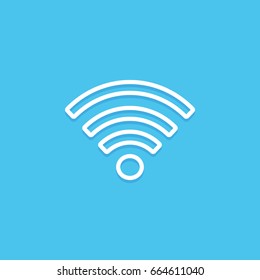 Wifi sign. Wi-fi symbol. Wireless Network icon. Wifi zone. Signal