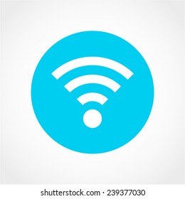 Wifi sign. Wi-fi symbol. Wifi zone. Wireless Network Icon Isolated on White Background