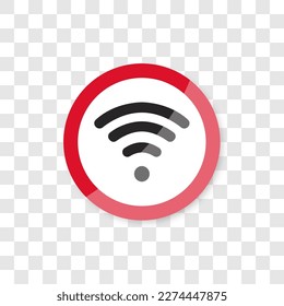 Icono de vector de signo Wi-Fi. Símbolo Wi-Fi
