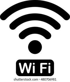 Wi-Fi sign. Vector Illustration