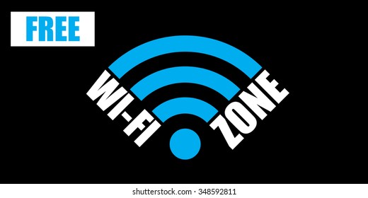 wi-fi sign wector