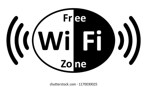 Wifi sign zone location – vector