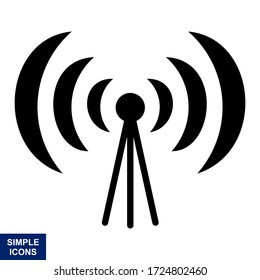 Wifi signal antenna icon. Vector illustration