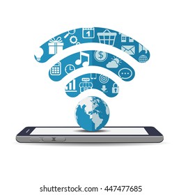 WiFi signal with applications on smartphone
