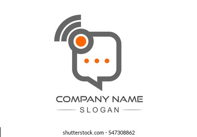 logo de chat de signal wifi