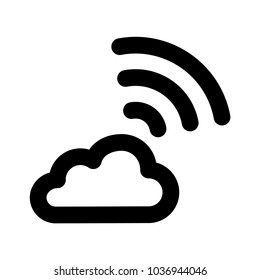 WiFi signal cloud  
