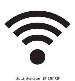 Wifi Signal Concept, Wireless Network Conenection, 5g Solid Signal Vector icon design