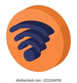 wifi signal connection isometric icon