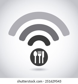 wifi signal design, vector illustration eps10 graphic 