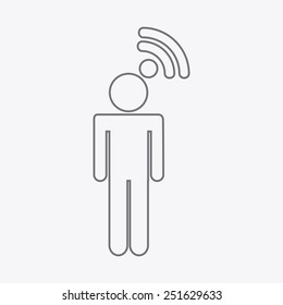 wifi signal design, vector illustration eps10 graphic 
