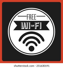 wifi signal design, vector illustration eps10 graphic 