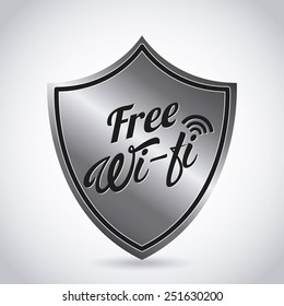wifi signal design, vector illustration eps10 graphic 
