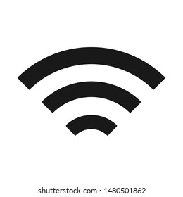 Wifi signal flat vector icon