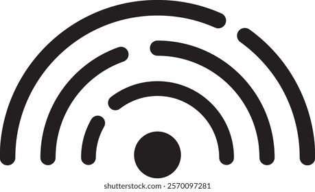 wifi signal icon black and white